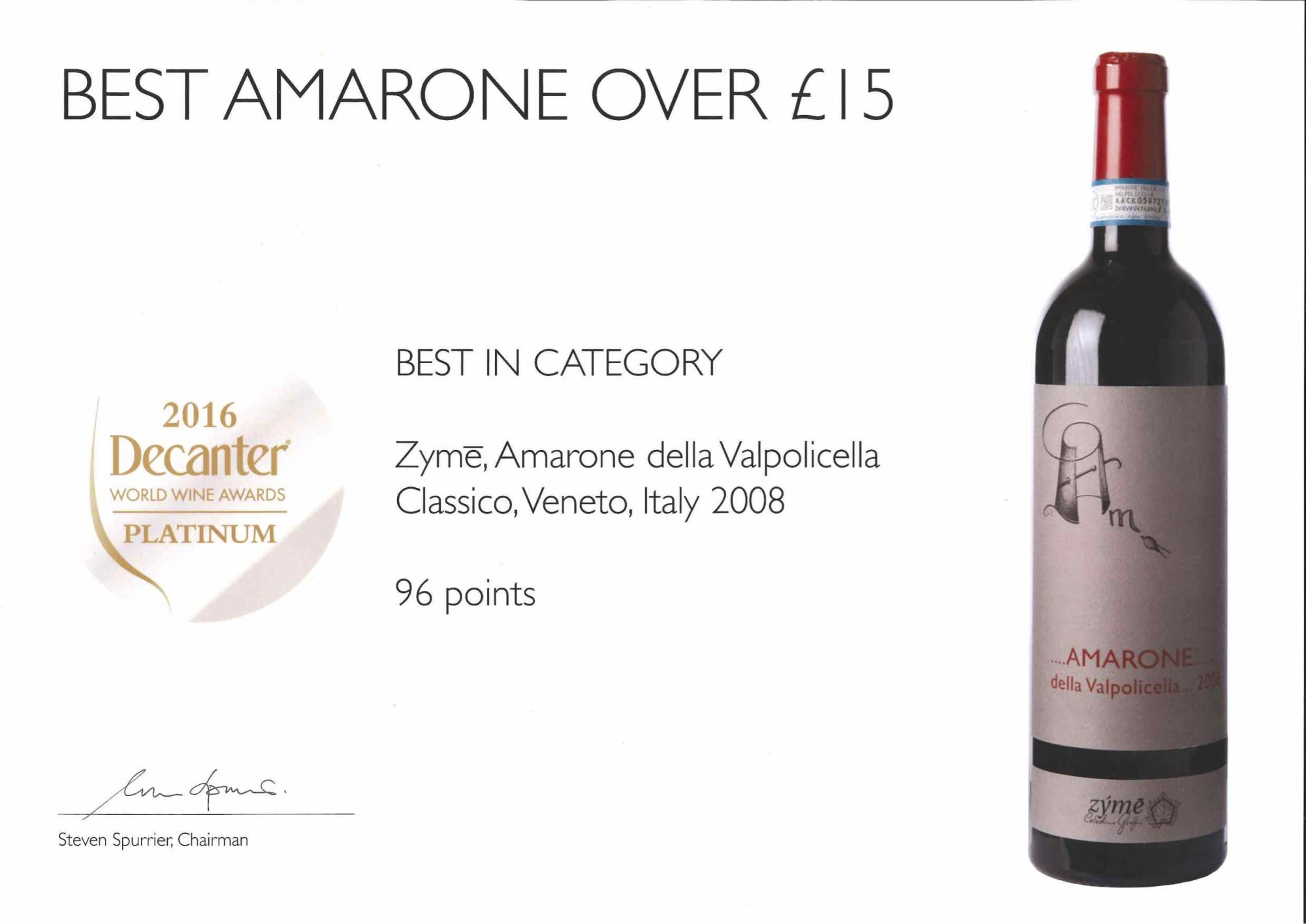 Amarone 2008 Platinum